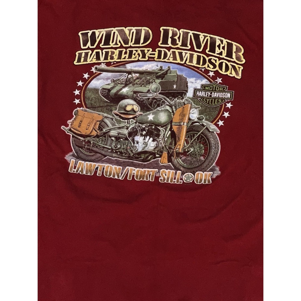 Harley-Davidson Wind River Lawton Fort Sill OK Dealer T-Shirt XL - Picture 7 of 8